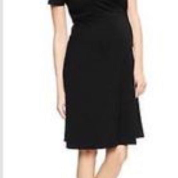 Duo Maternity Dress Size Medium Black Short Sleeve - Picture 2 of 10